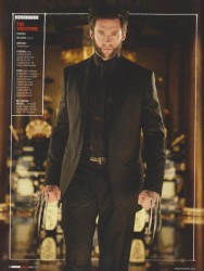 Wolverine shows off his new suit in the March Empire magazine
