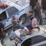 Captain America on Cleveland Set with Skrull