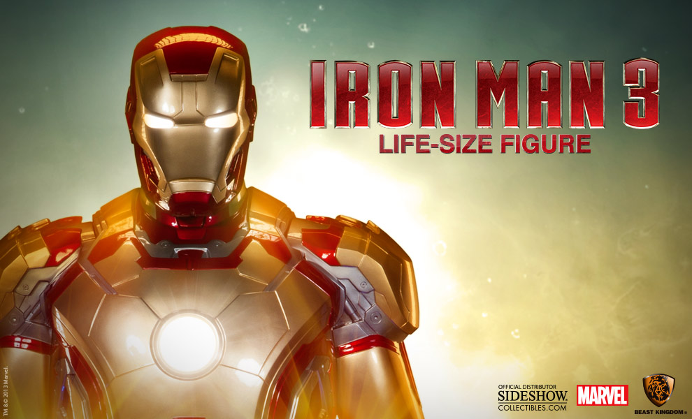 A lifesized 1:1 Iron Man toy coming from Sideshow Collectables