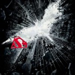 Superman logo in the Dark Knight Rises Poster