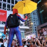 spiderman occupy hong kong
