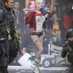 harley quinn on suicide squad set