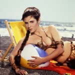 Princess Leia with beach ball