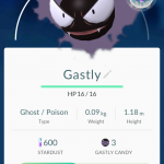 Pokemon Go Gastly profile