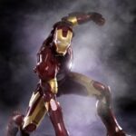 iron man punching the ground
